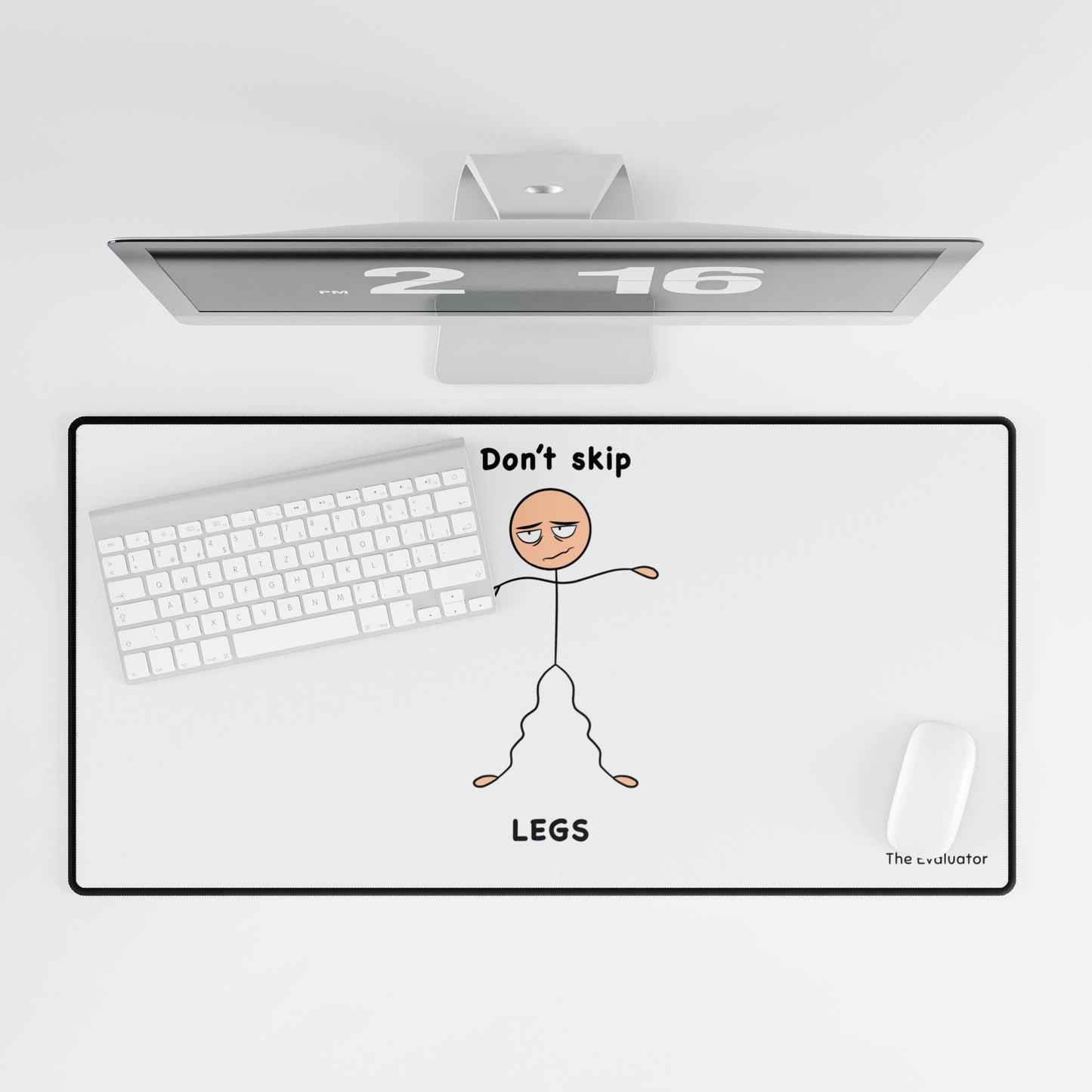 Desk Mat "Don't Skip Legs"