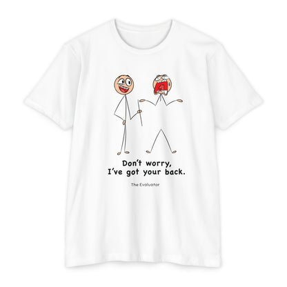 "Don't Worry I've get your back." Stickman T-Shirt (Unisex)