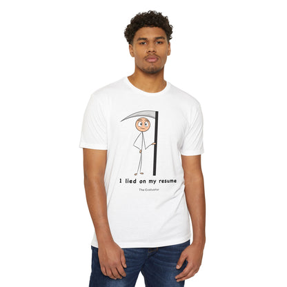 "I lied on my resume" Stickman T-Shirt (Unisex)